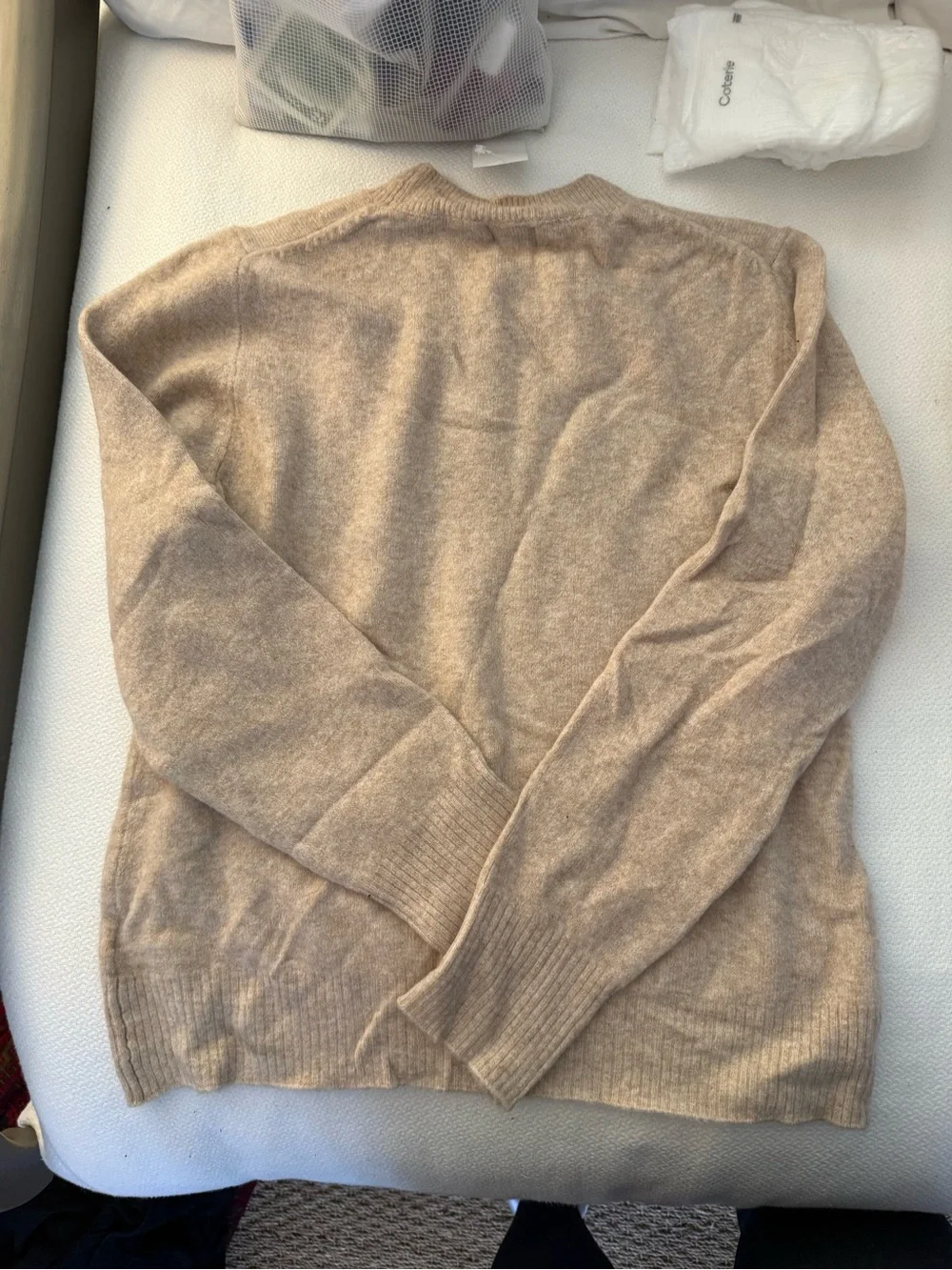 J. Crew Crewneck Sweater in Light Tan